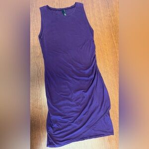 Bobi Los Angeles Shirred Tank Dress – Size Large – NWT – Blackberry - purple